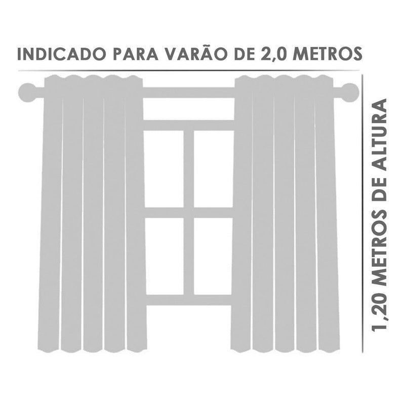 Cortina para Cozinha de Voil com Forro de Microfibra - Conforto e Beleza para o Seu Ambiente - Lilshop story