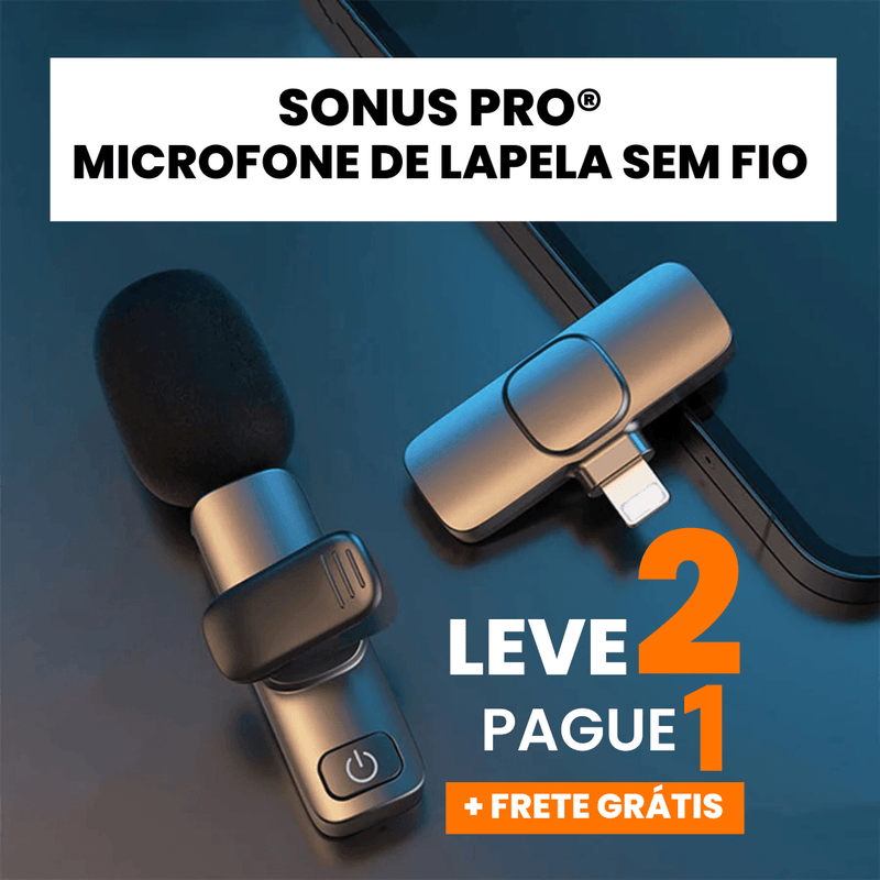 SonusPro - Microfone de lapela sem fio | LEVE 2 PAGUE 1 - Lilshop story