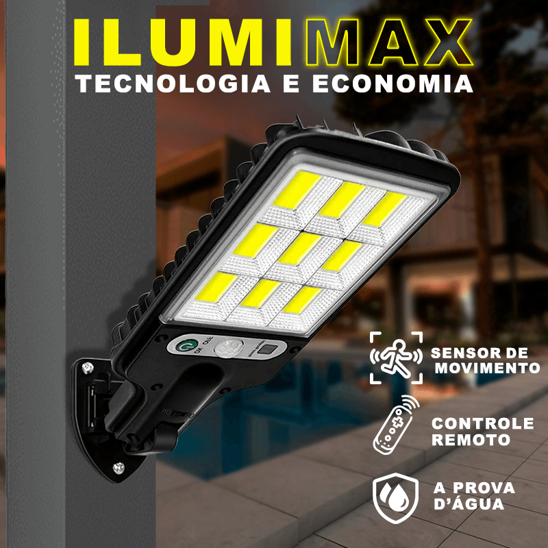 Refletor LED Solar com Sensor de Movimento Brasileiro / IlumiMax - Lilshop story