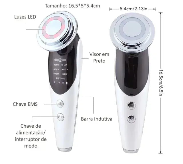 VibraPele - Massageador Rejuvenescedor Facial